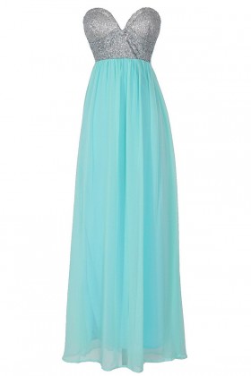 Mermaid For You Embellished Maxi Dress in Light Blue